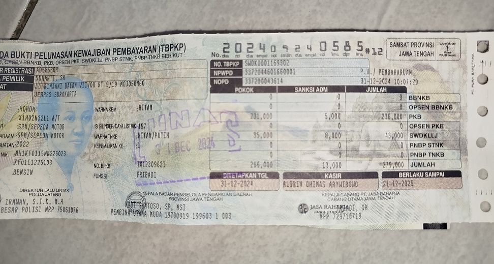 Cepat Tau! STNK Kini Dapat Diperpanjang Jauh Sebelum Jatuh Tempo